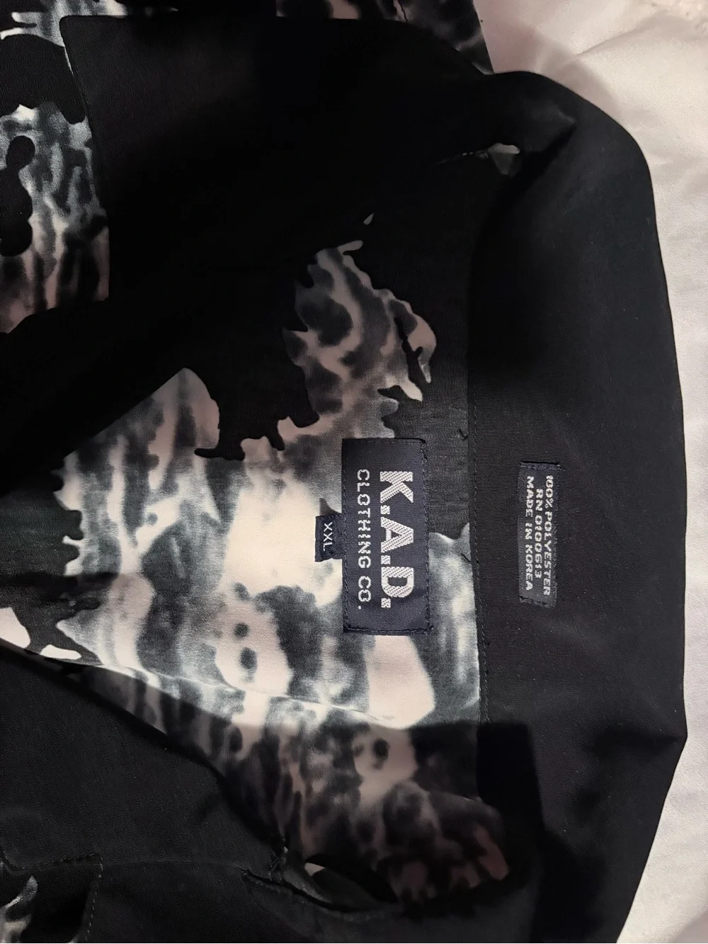 Vintage K.A.D. Clothing 90s Dragon And Tiger Button Up Hawaiian Shirt